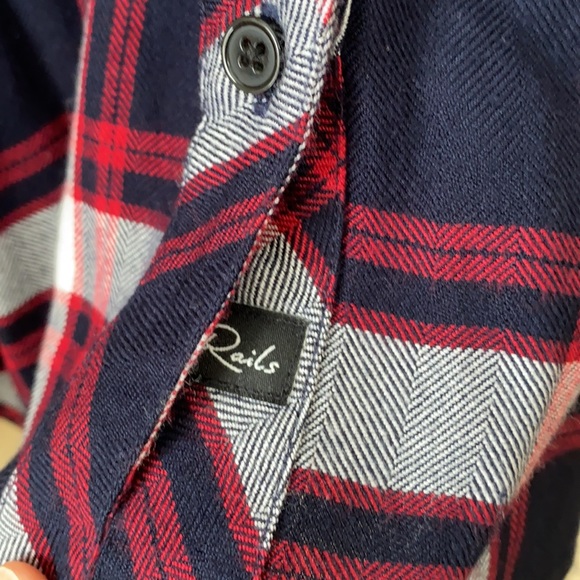 Rails Black red and white flannel Size Small - Picture 4 of 5